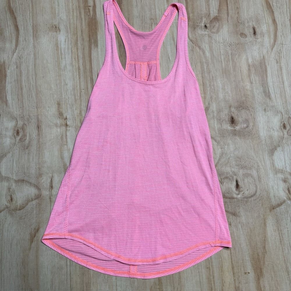 Lululemon racerback tank top Pink‎ activewear women's Measurements In Photos